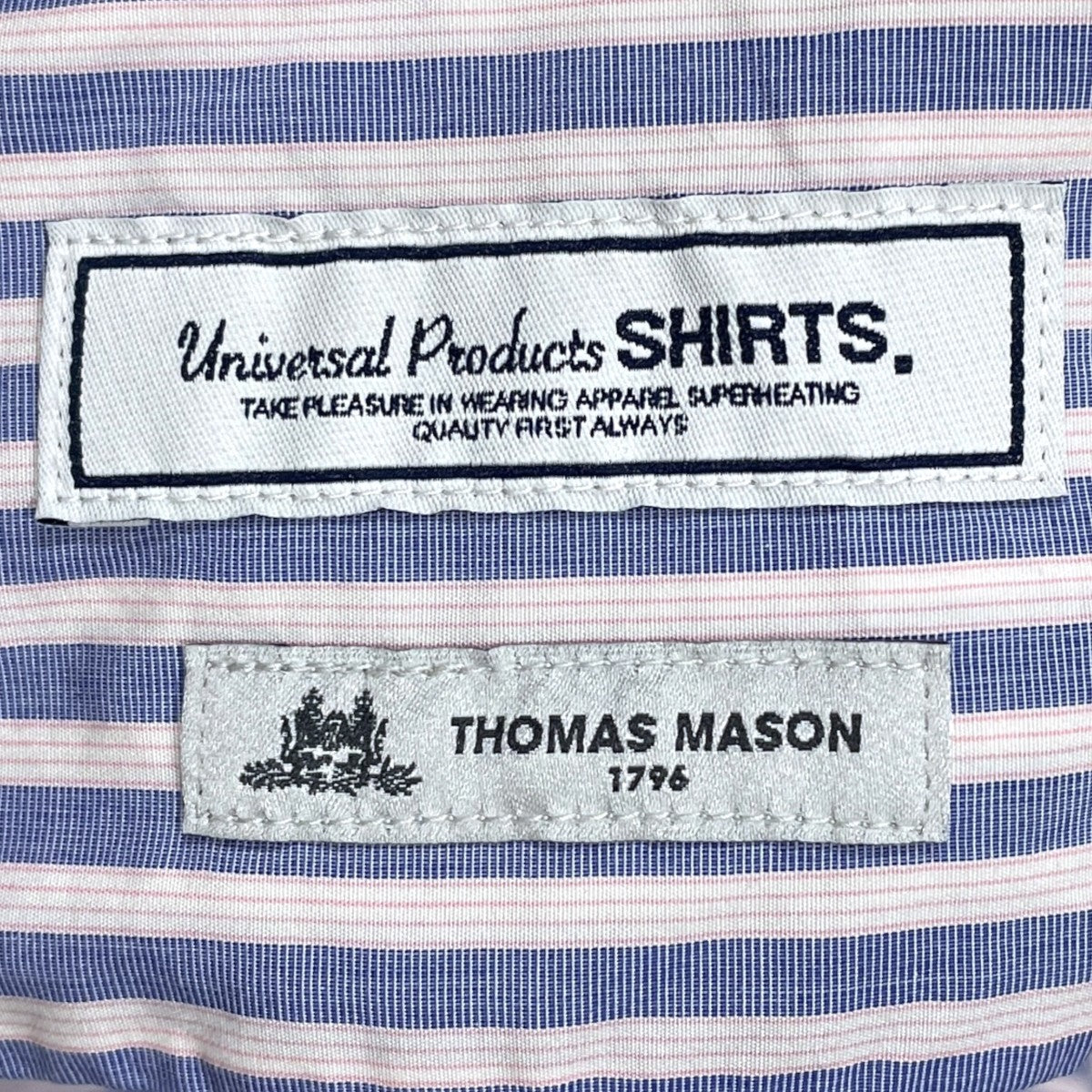 22SS トーマスメイソン ストライプ ボタンダウンシャツ T．M． STRIPE BUTTON DOWN SHIRT 221-60306