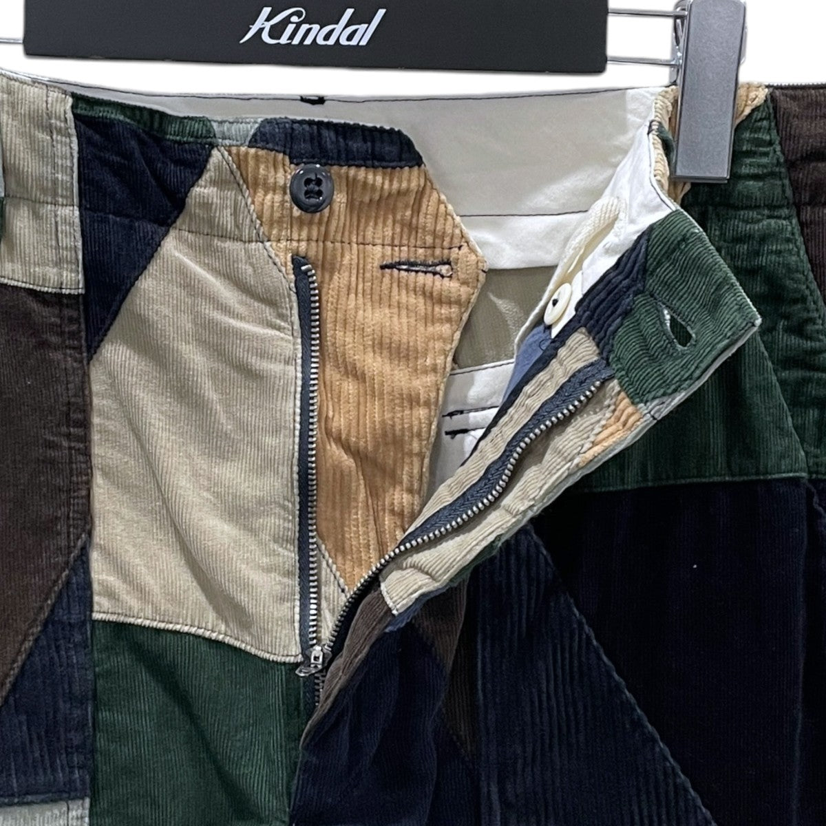 24SS コーデュロイパッチワークハーフパンツ Fatigue Short - Triangle Corduroy Patchwork ファティーグショート トライアングル コーデュロイ パッチワーク
