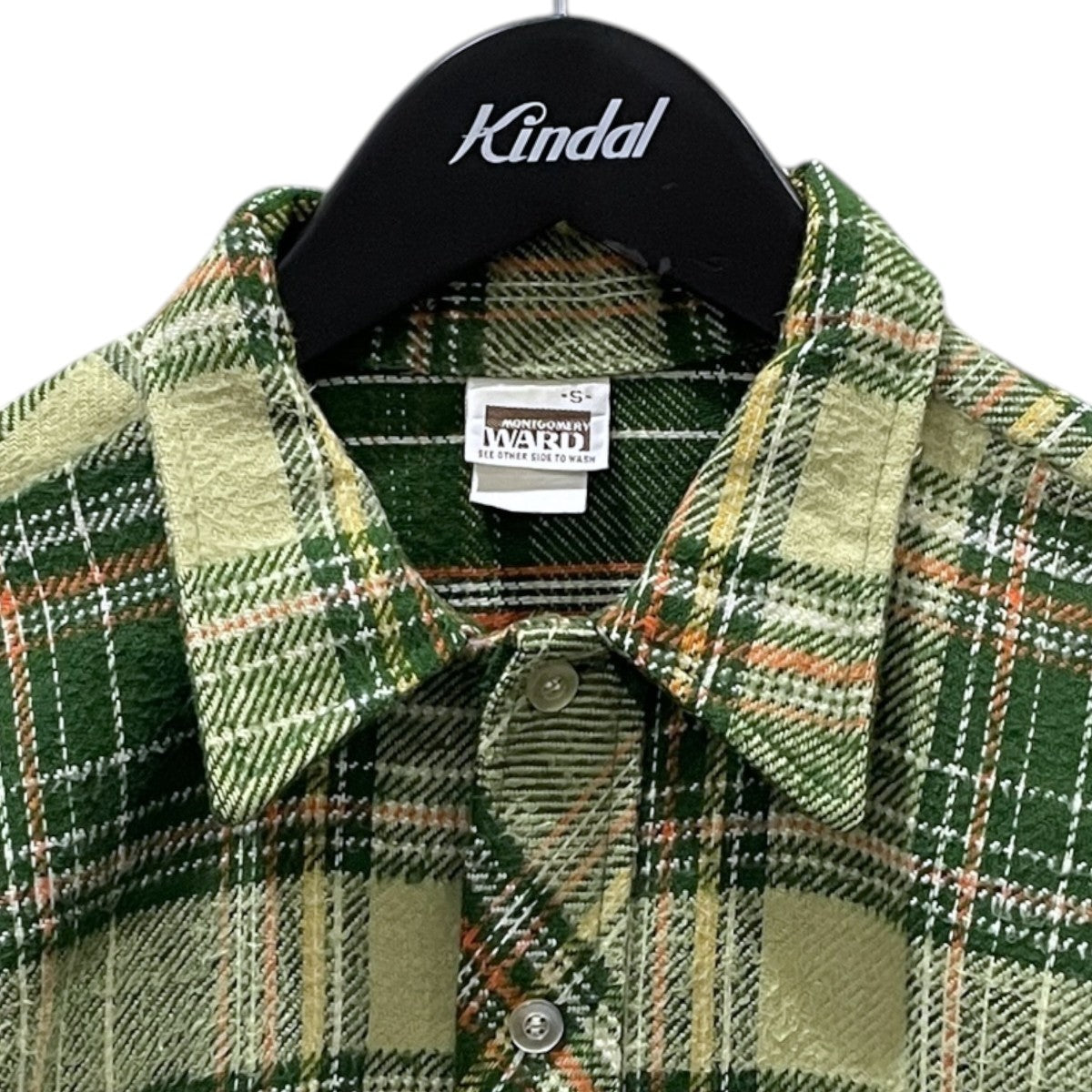 60〜70s  フランネルチェックシャツ FLANNEL CHECK SHIRT 茶タグ