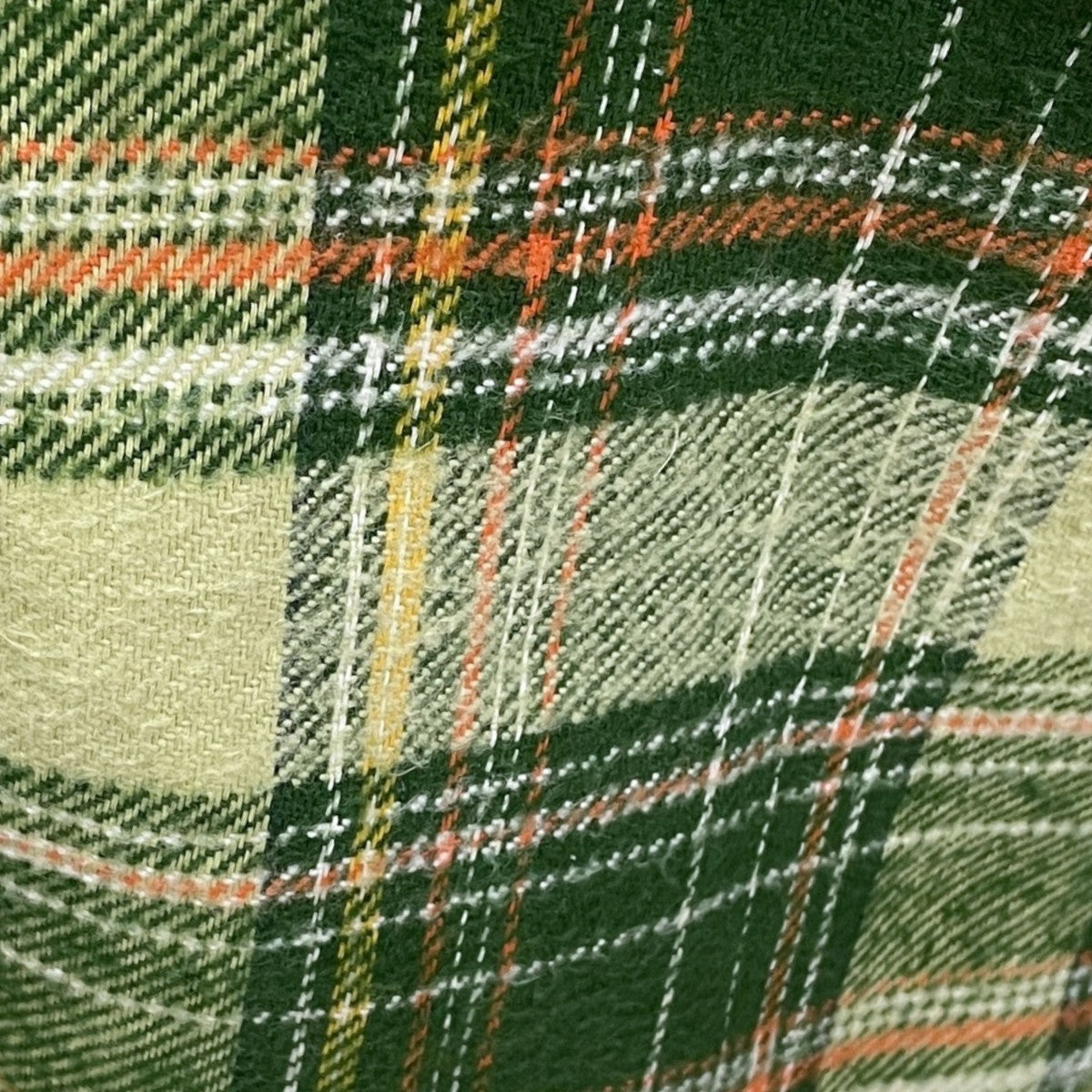 60〜70s  フランネルチェックシャツ FLANNEL CHECK SHIRT 茶タグ