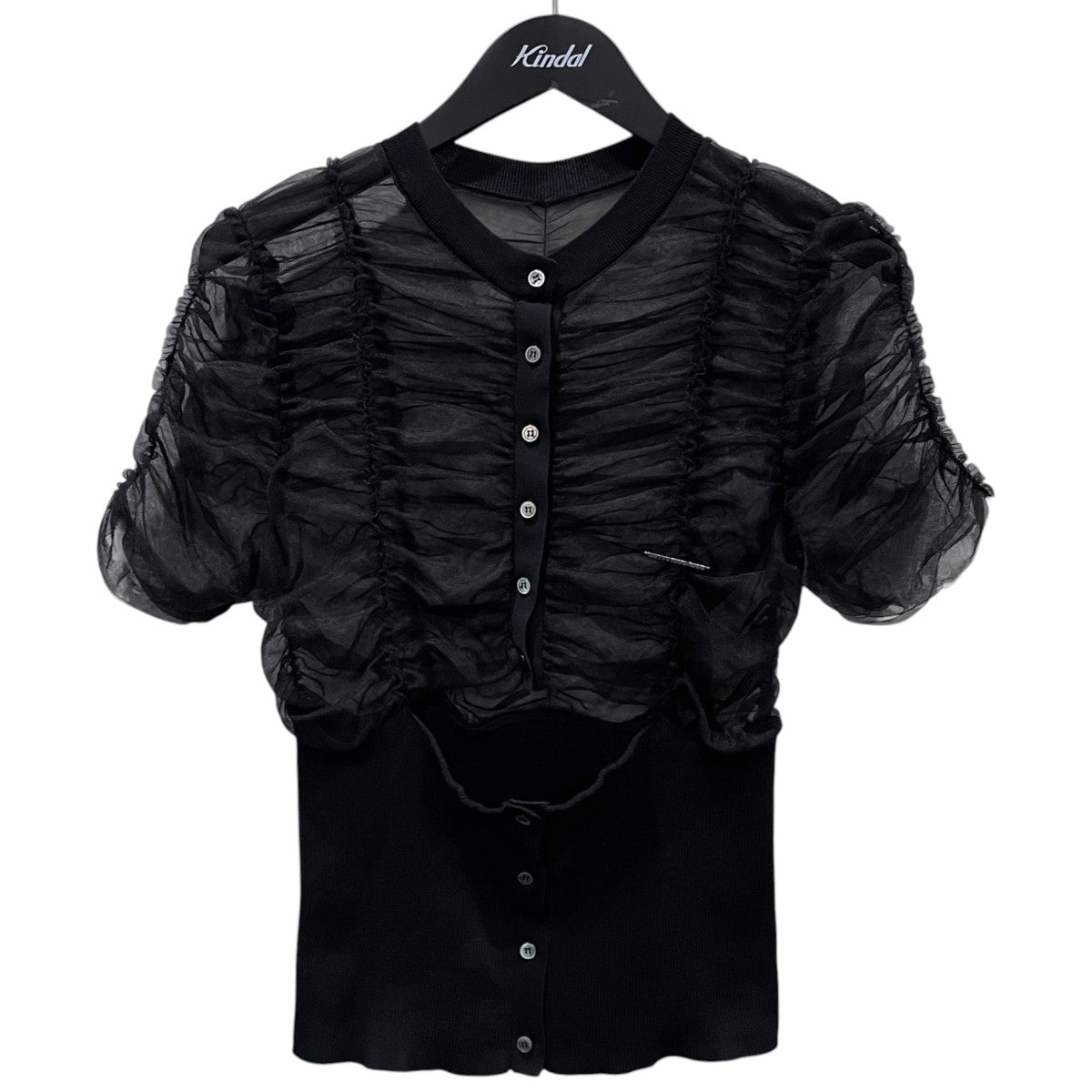 25SS チュールコンビネーションカーディガン Tulle Combination Cardigan 31251365903