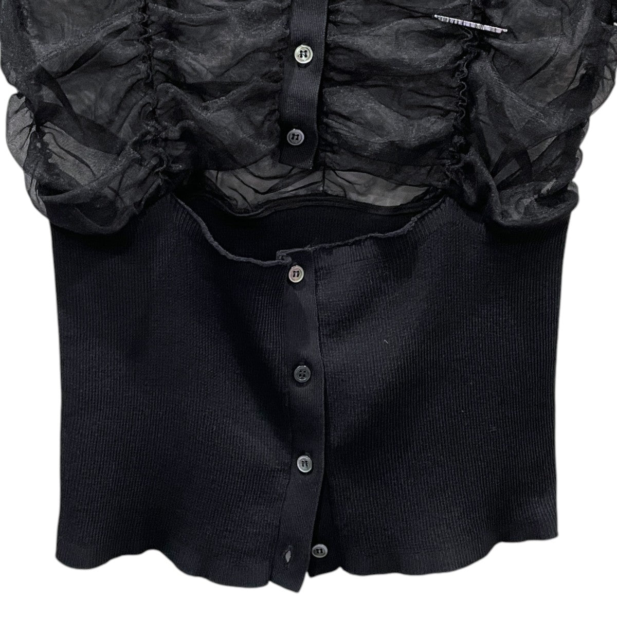 25SS チュールコンビネーションカーディガン Tulle Combination Cardigan 31251365903