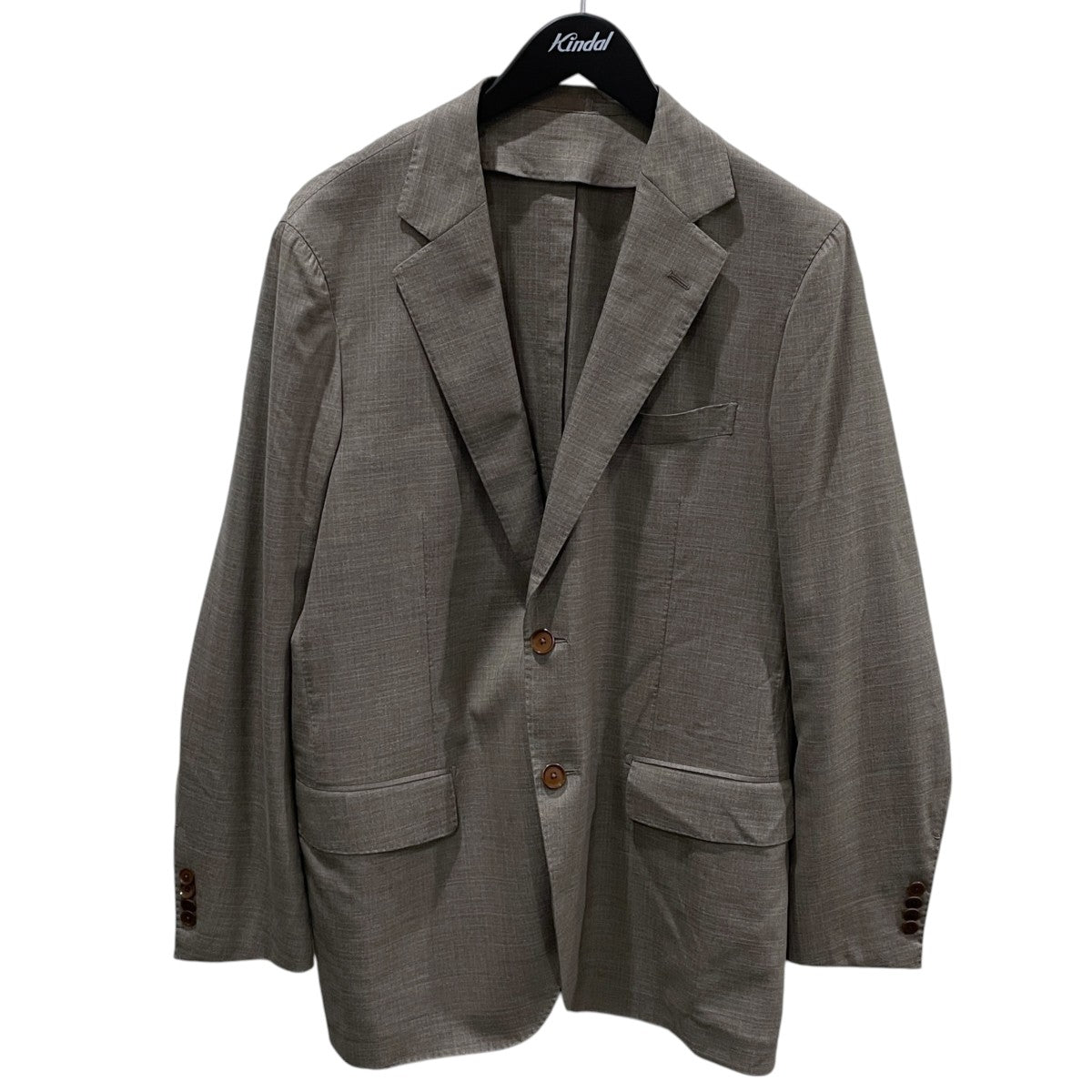 22SS ウールシルクポリウレタン ホップサック シングル2Bテーラードジャケット Loro Piana LIGHT MOVE ロ・ピアーナ ライトムーブ 61-07-22-07102