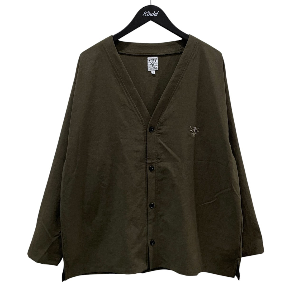 26SS ブイネック カーディガン ポリ オックスフォード V-Neck Cardigan - Poly Oxford SX662