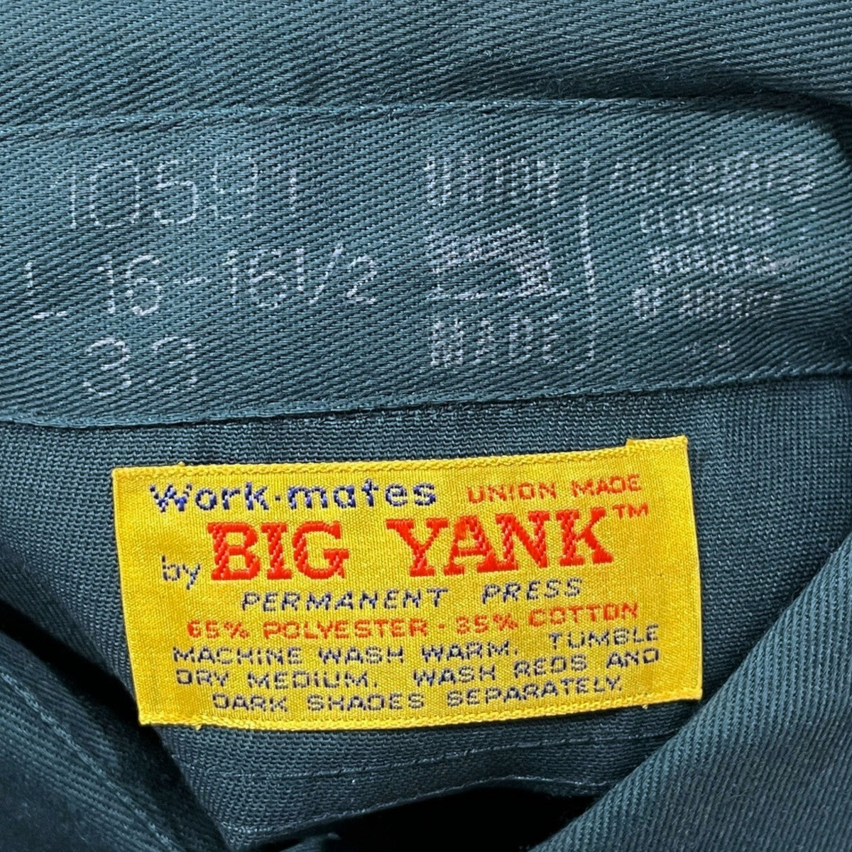 BIG YANK 70-80s 長袖シャツ 古着・中古-5枚目のアイテム画像