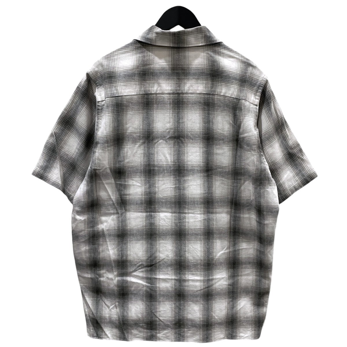 23SS オンブレチェック柄オープンカラー半袖シャツ ROMEO SHIRTS ロミオシャツ 23051596201010