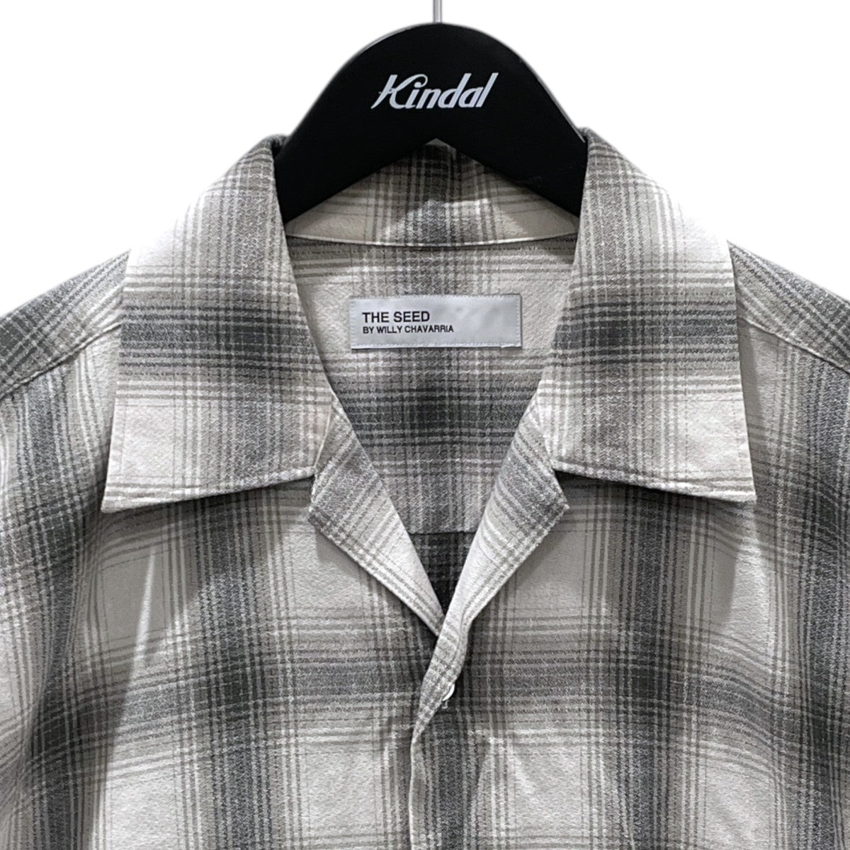 23SS オンブレチェック柄オープンカラー半袖シャツ ROMEO SHIRTS ロミオシャツ 23051596201010