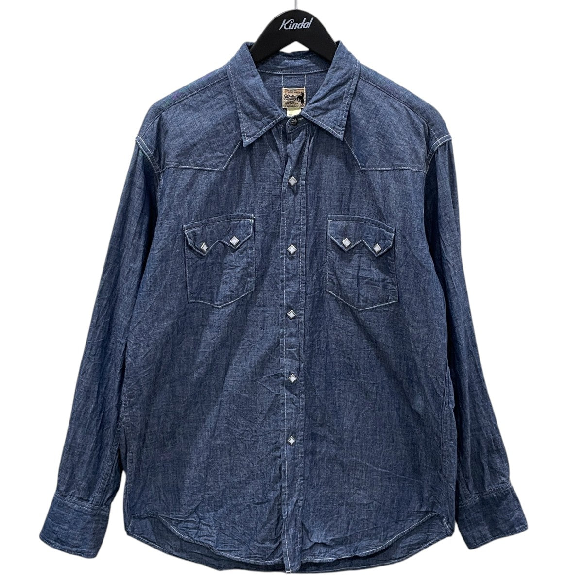 21SS シャンブレーウエスタンシャツ CHAMBRAY WESTERN SHIRT MS21008
