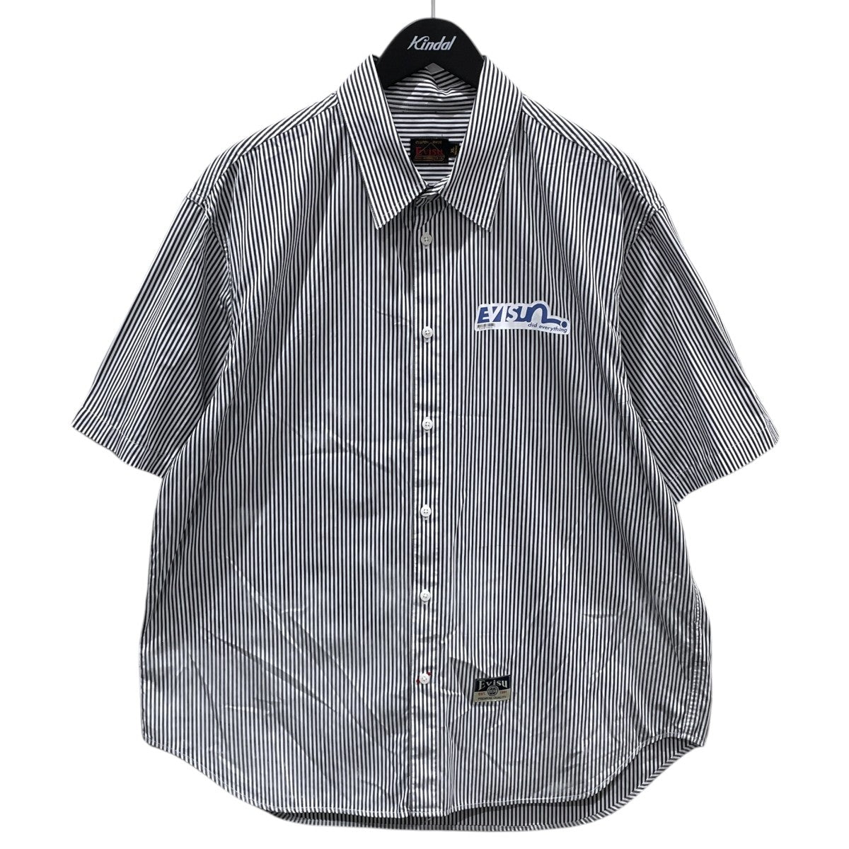 ストライプ柄半袖シャツ Hickory Stripe Casual Shirt ヒッコリーストライプ カジュアルシャツ 2ESHTM5SS1134OSCT