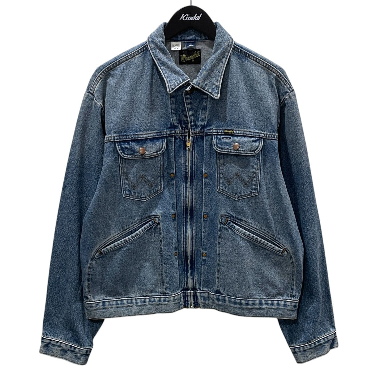 Wrangler フロントジップデニムジャケット 24MJZ ジップジャケット WM4024 古着・中古-1枚目のアイテム画像