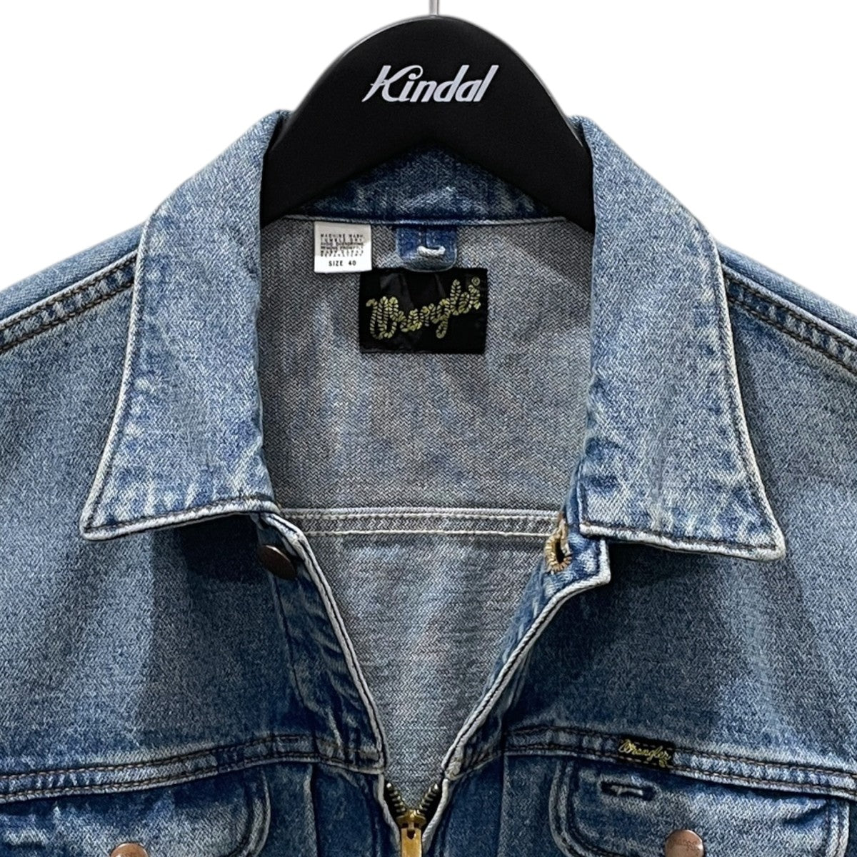 Wrangler フロントジップデニムジャケット 24MJZ ジップジャケット WM4024 古着・中古-3枚目のアイテム画像