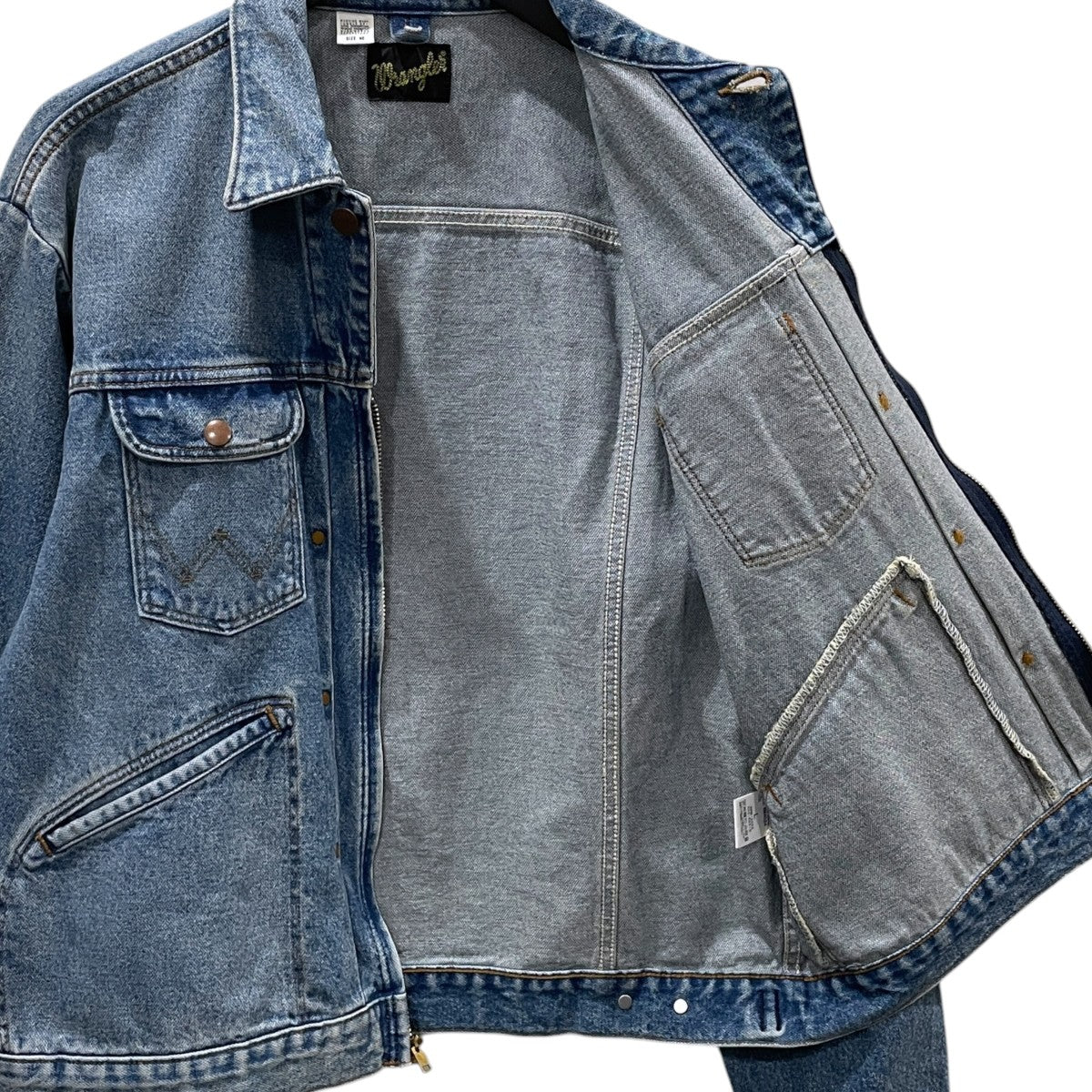 Wrangler フロントジップデニムジャケット 24MJZ ジップジャケット WM4024 古着・中古-4枚目のアイテム画像