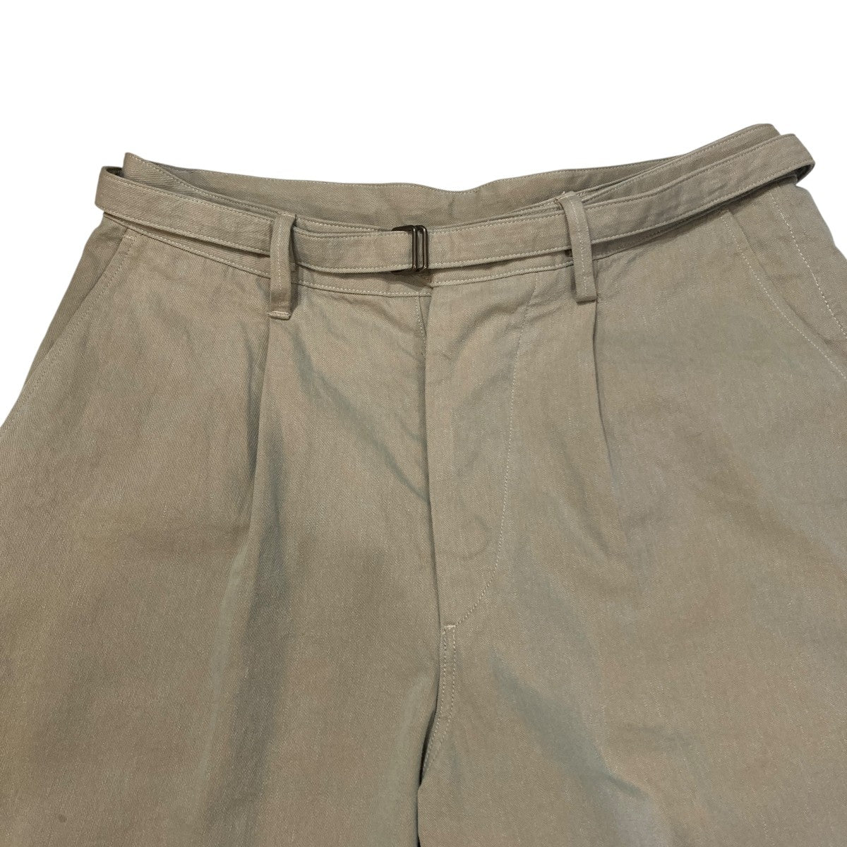 26SSHard Twist Gabardine Belted TrousersチノパンBHS26S023