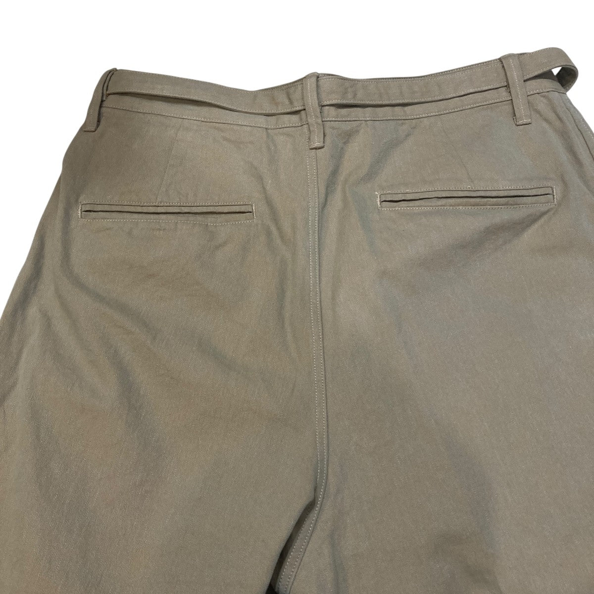 26SSHard Twist Gabardine Belted TrousersチノパンBHS26S023