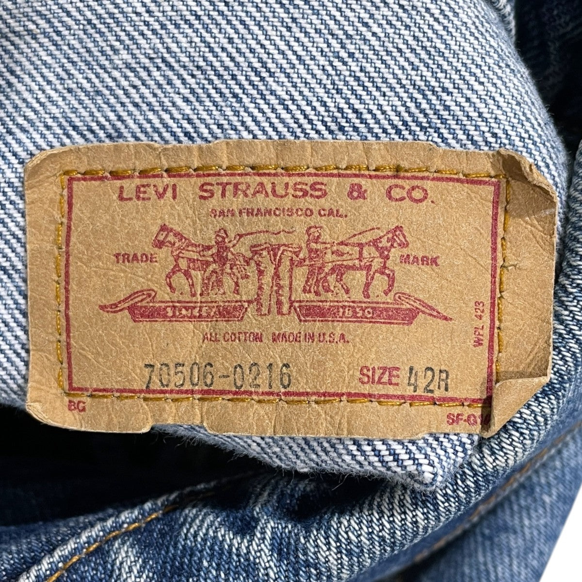 デニムジャケット MADE IN USA 70506-0216