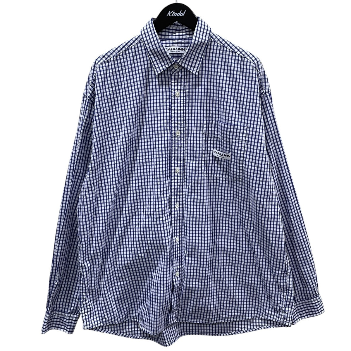 23SS ギンガムチェック柄シャツ Magazine Pocket Broad Shirt Gingham マガジン ポケット ブロード シャツ ギンガム 231-1036