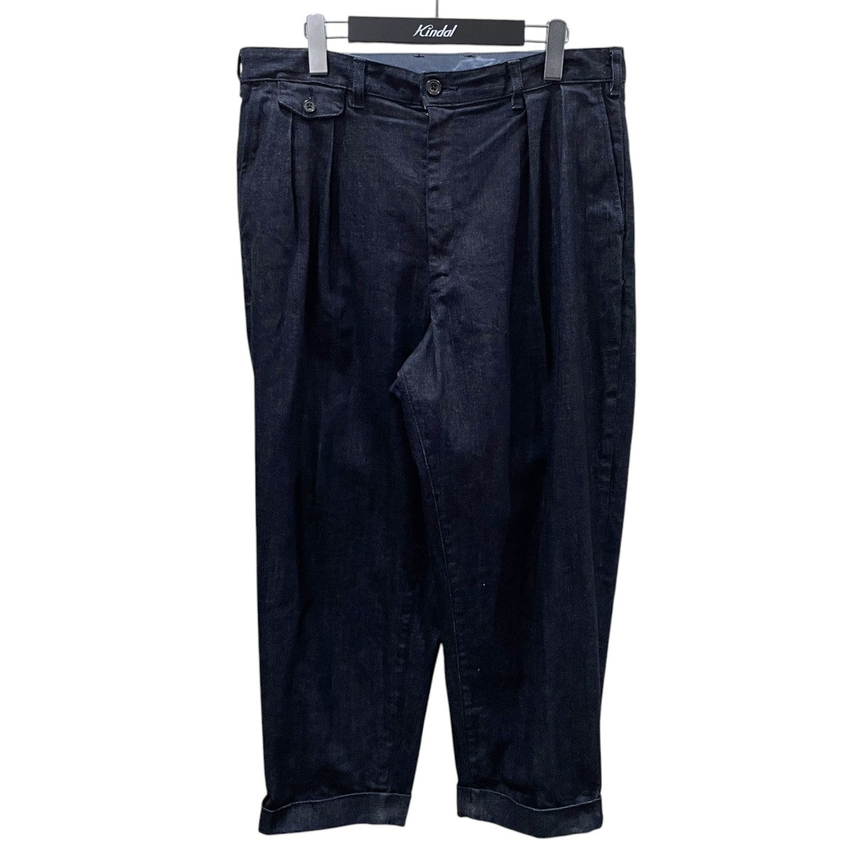 22AW 2プリーツ デニムパンツ 2 Pleats Tapered Denim 38-23-0104-578