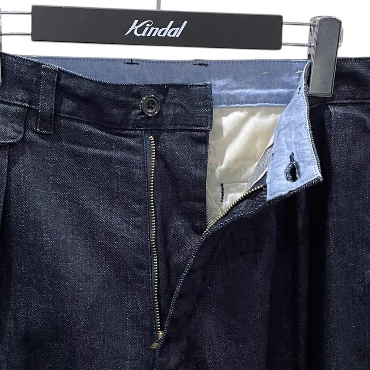 22AW 2プリーツ デニムパンツ 2 Pleats Tapered Denim 38-23-0104-578