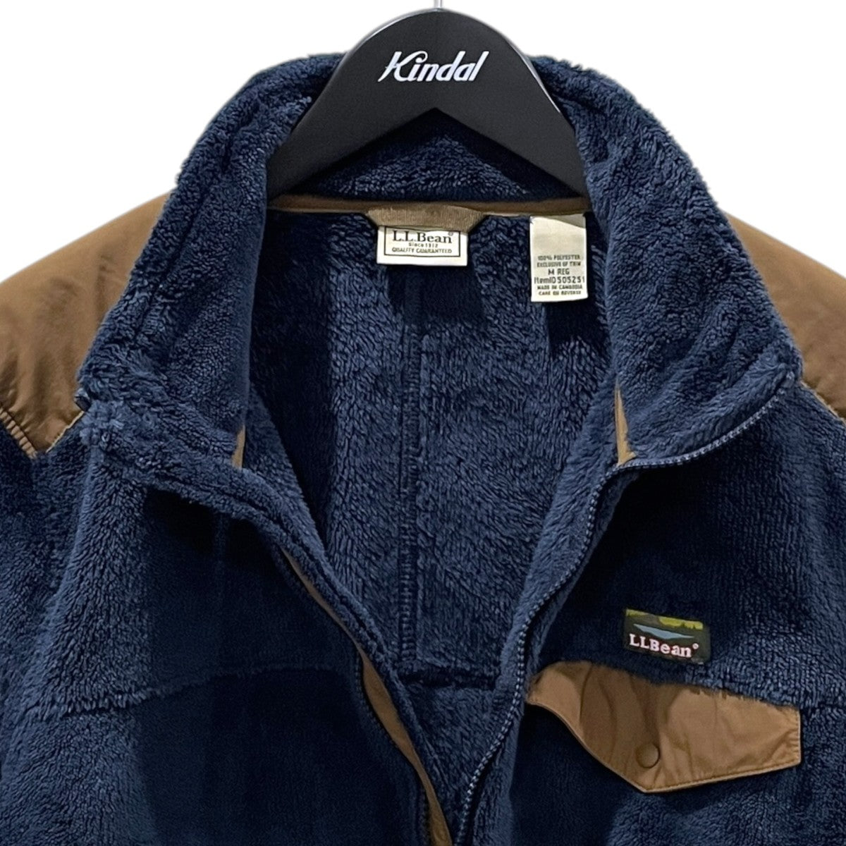 L．L．Bean ジップアップフリースジャケット Hi-Pile Fleece Full-Zip Jacket ハイパイルフリースフルジップジャケット 505251 古着・中古-3枚目のアイテム画像