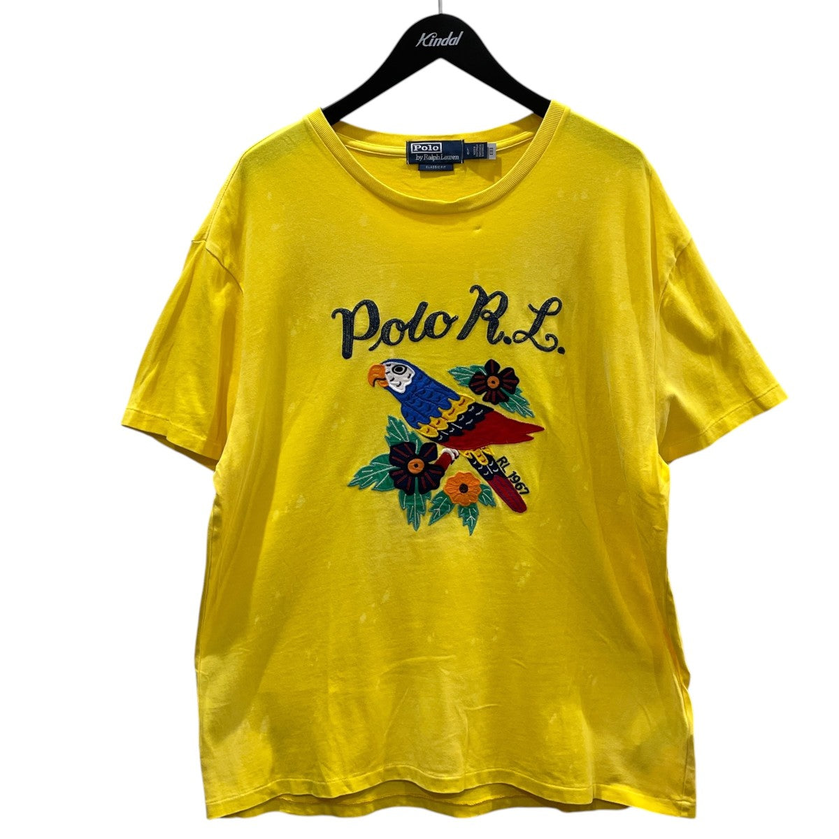 22SS オウム刺繍Tシャツ Classic Fit Embroidered Graphic T-Shirt クラシック フィット エンブロイダード グラフィック Tシャツ 710904481001
