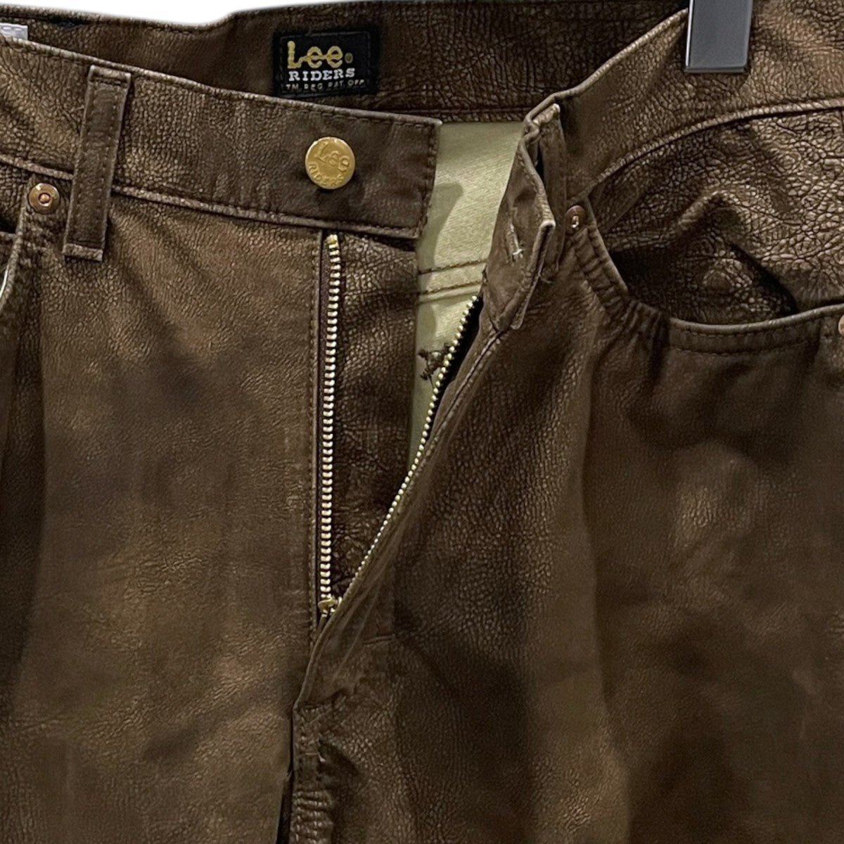 CITYSHOP×LEE 26SS フロッキー加工フェイクレザーパンツ FAUX LEATHER パンツ LB9095 古着・中古-3枚目のアイテム画像