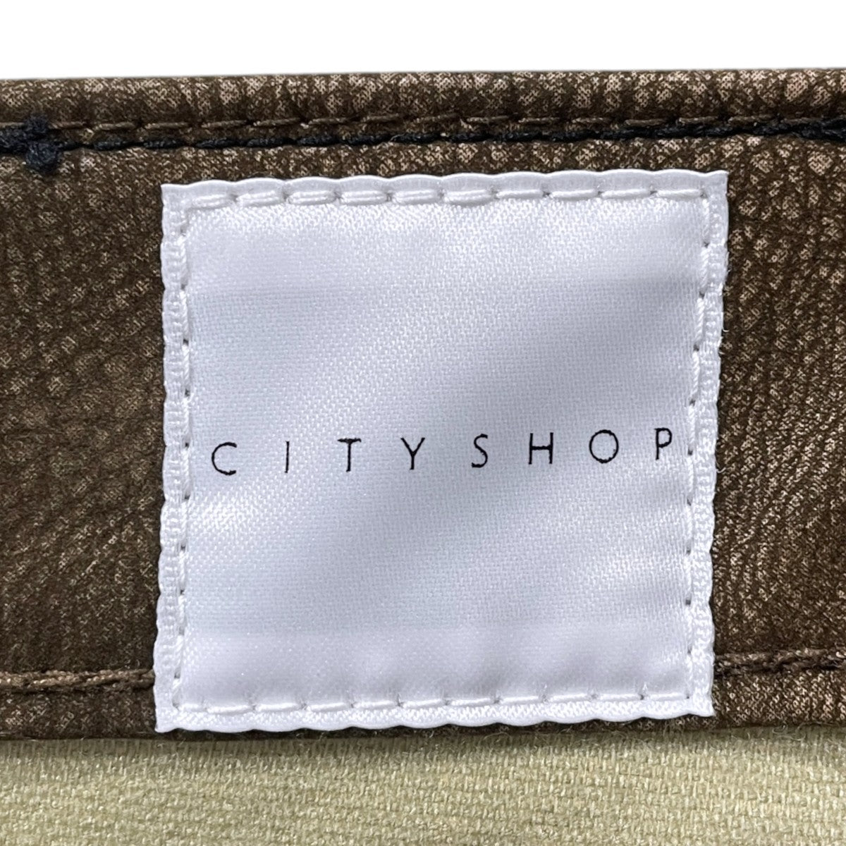 CITYSHOP×LEE 26SS フロッキー加工フェイクレザーパンツ FAUX LEATHER パンツ LB9095 古着・中古-8枚目のアイテム画像