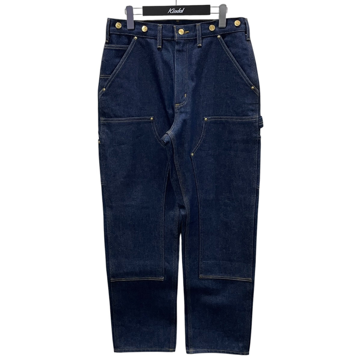 ダブルニーデニムパンツ Loose Fit Double-Front Firm Denim Dungarees ルーズフィット ダブルフロントファームデニム ダンガリーズ B07