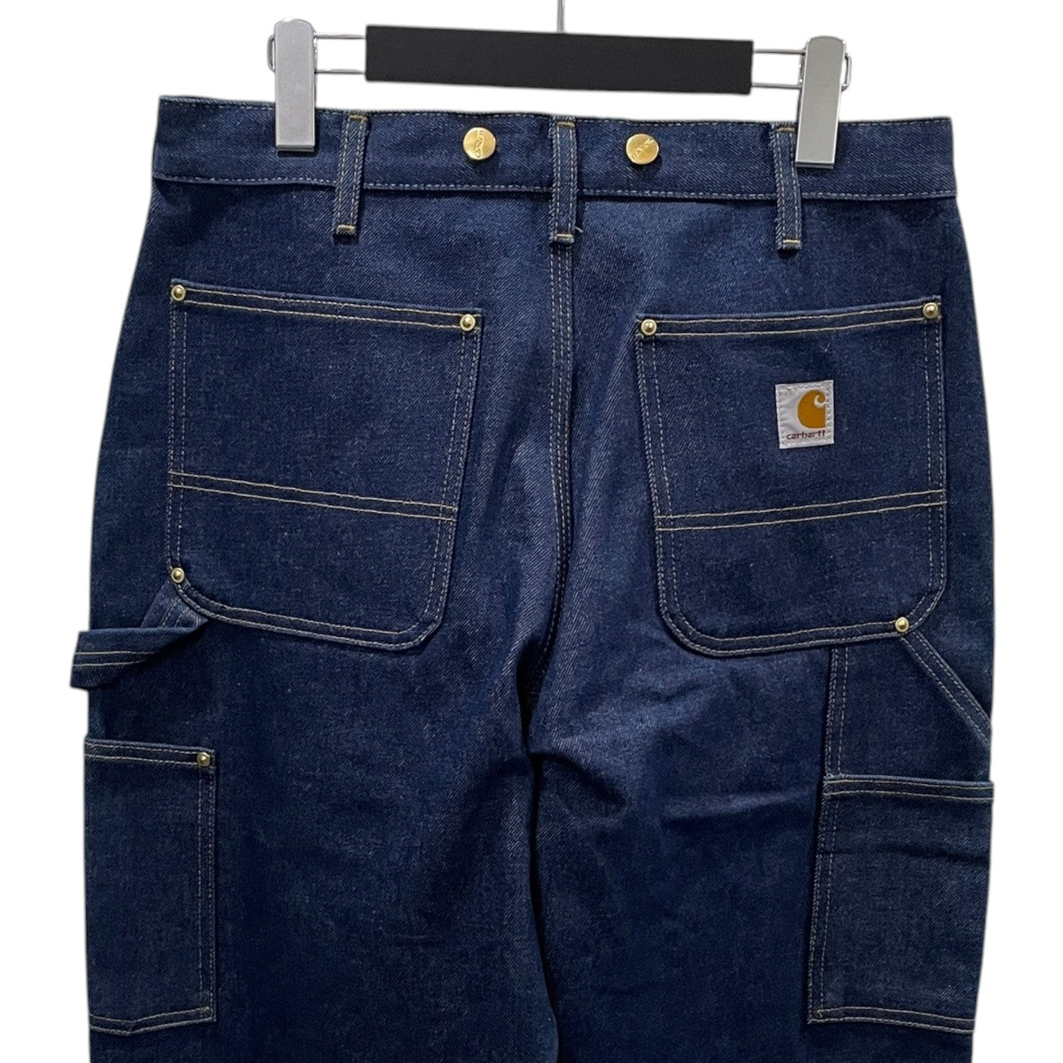 ダブルニーデニムパンツ Loose Fit Double-Front Firm Denim Dungarees ルーズフィット ダブルフロントファームデニム ダンガリーズ B07