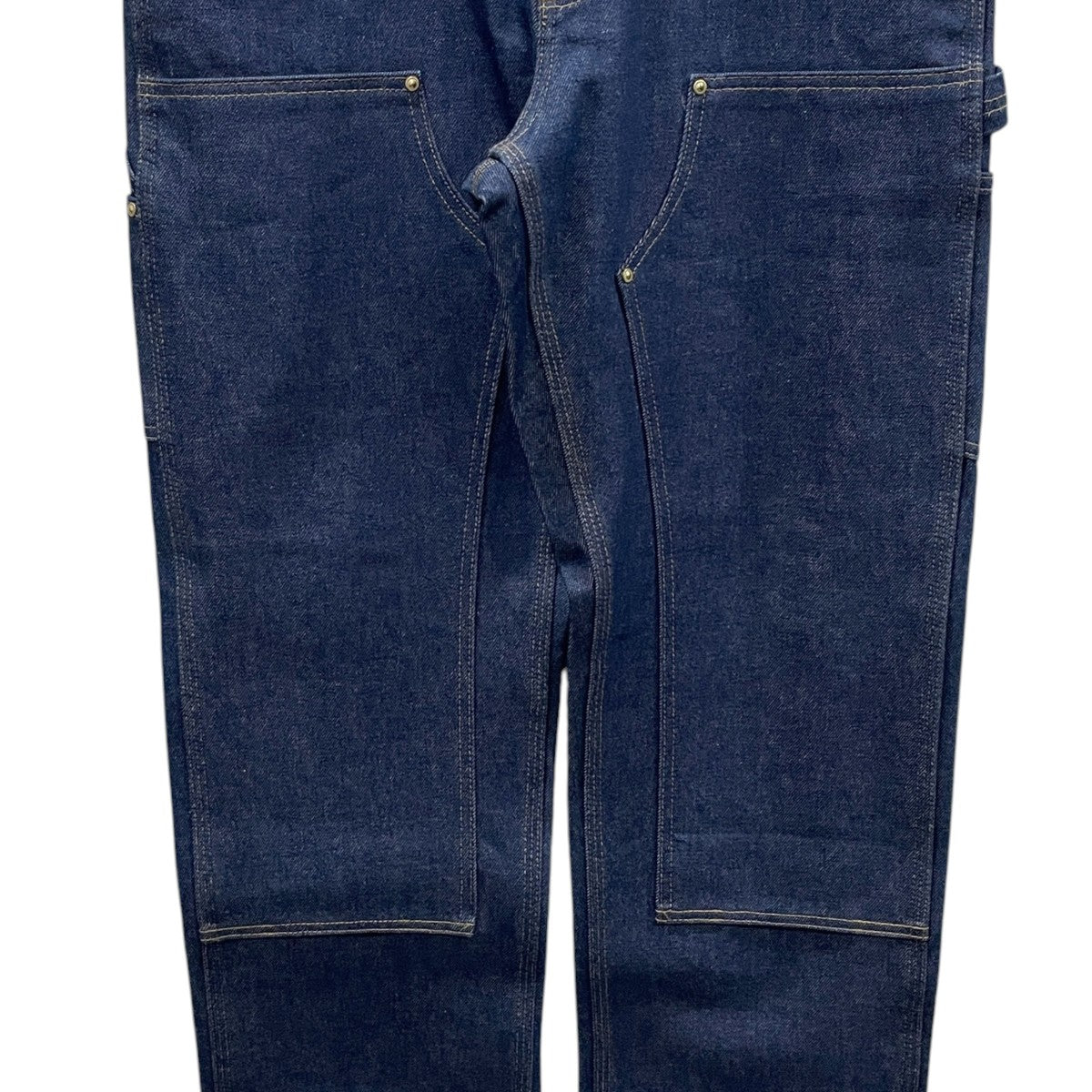 ダブルニーデニムパンツ Loose Fit Double-Front Firm Denim Dungarees ルーズフィット ダブルフロントファームデニム ダンガリーズ B07