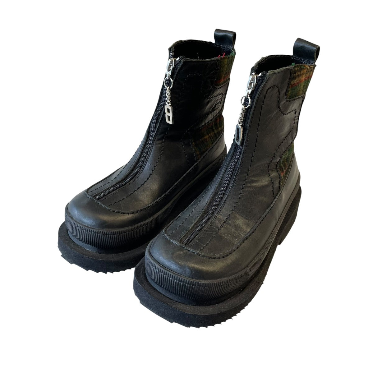 center zip large sole bootsブーツ2716 F 33