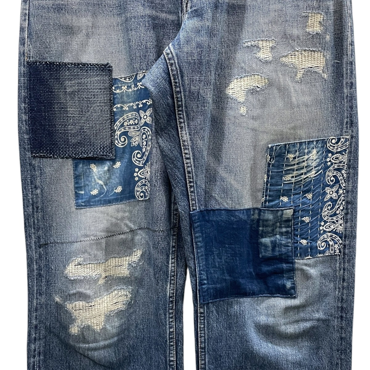 加工デニムパンツ CLASSIC STRAIGHT DENIM シックストレートデニム REGULAR STRAIGHT レギュラーストレート