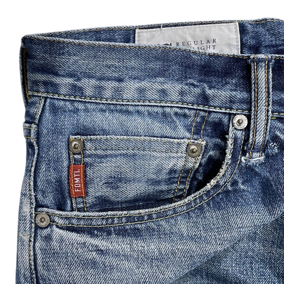 加工デニムパンツ CLASSIC STRAIGHT DENIM シックストレートデニム REGULAR STRAIGHT レギュラーストレート