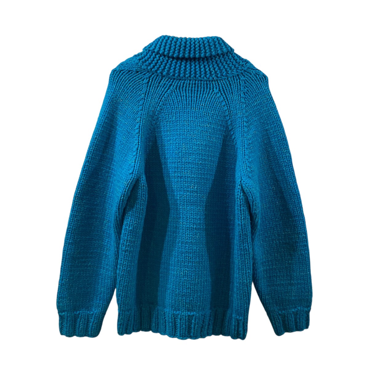 SILK WOOL HAND KNIT COWICHAN厚手ジップニットA24AC01CW