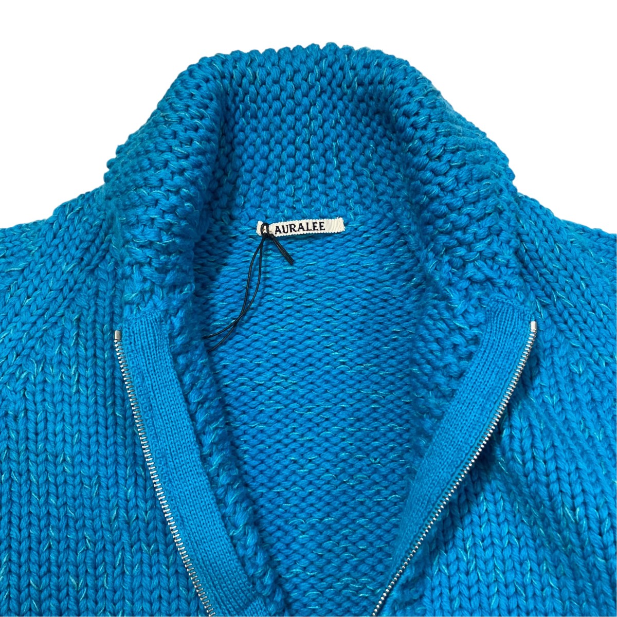SILK WOOL HAND KNIT COWICHAN厚手ジップニットA24AC01CW