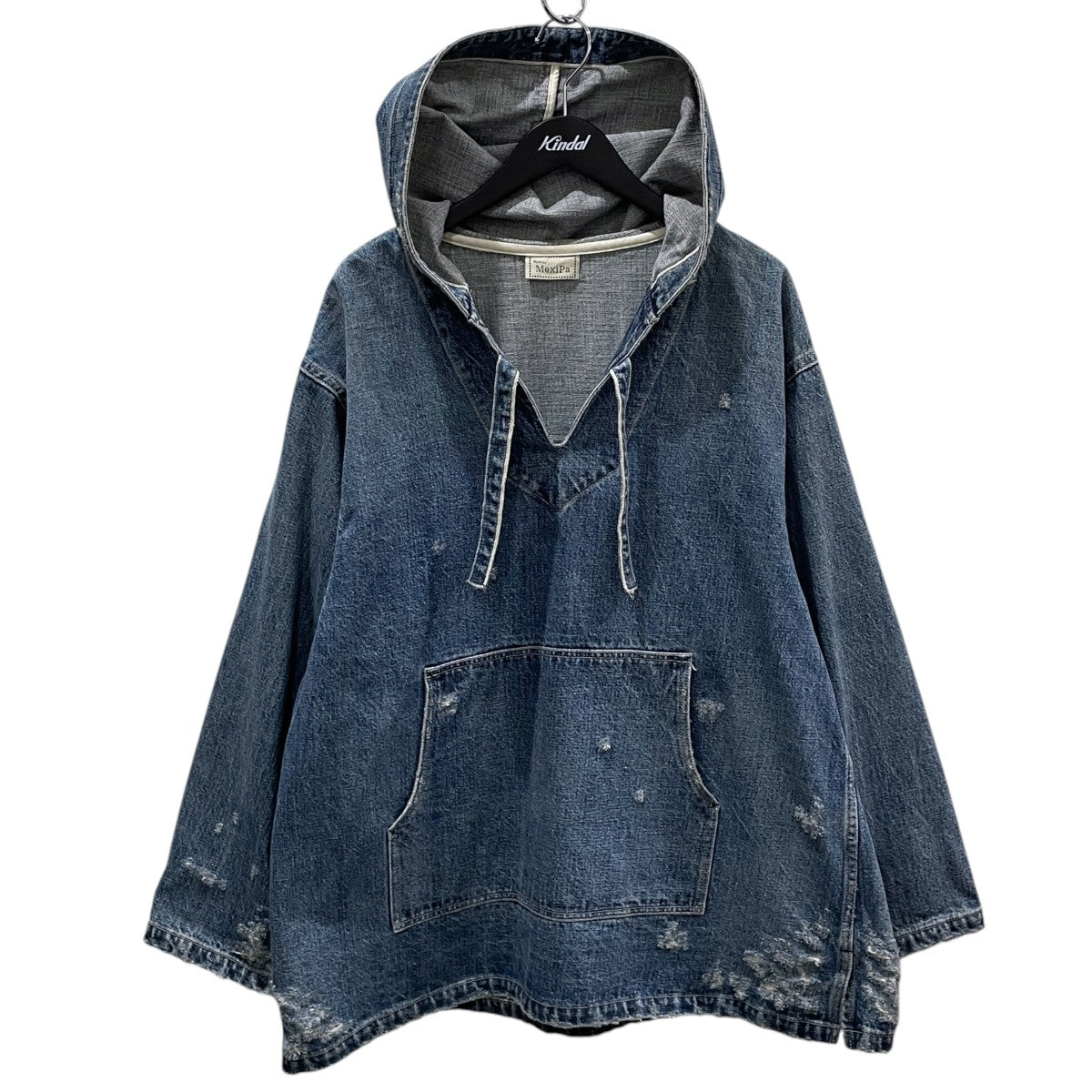 21AW セルビッチデニム ダメージ メキシカンパーカー Selvage Denim Damage Mexican Parker 21-011-MP-8010-3