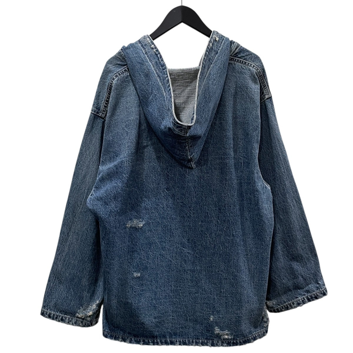 21AW セルビッチデニム ダメージ メキシカンパーカー Selvage Denim Damage Mexican Parker 21-011-MP-8010-3