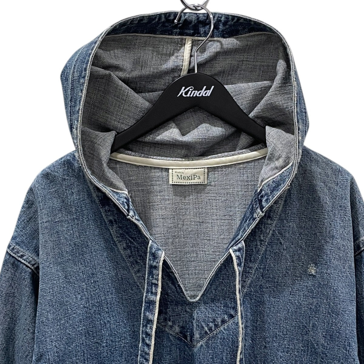 21AW セルビッチデニム ダメージ メキシカンパーカー Selvage Denim Damage Mexican Parker 21-011-MP-8010-3