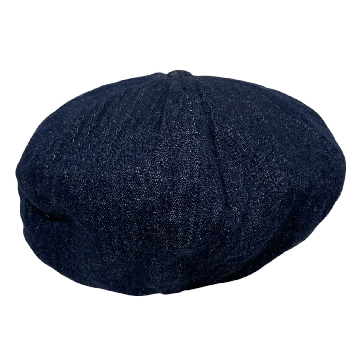 24SS コットンリネンデニムキャスケット PEAKED CAP (HERRINGBONE) ピークドキャップ (へリンボーン) 241OJ-HT02