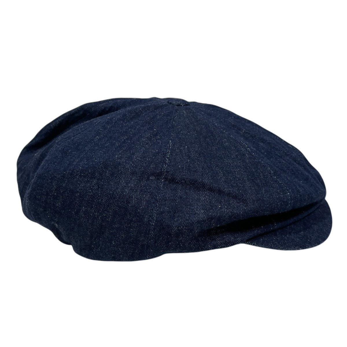 24SS コットンリネンデニムキャスケット PEAKED CAP (HERRINGBONE) ピークドキャップ (へリンボーン) 241OJ-HT02