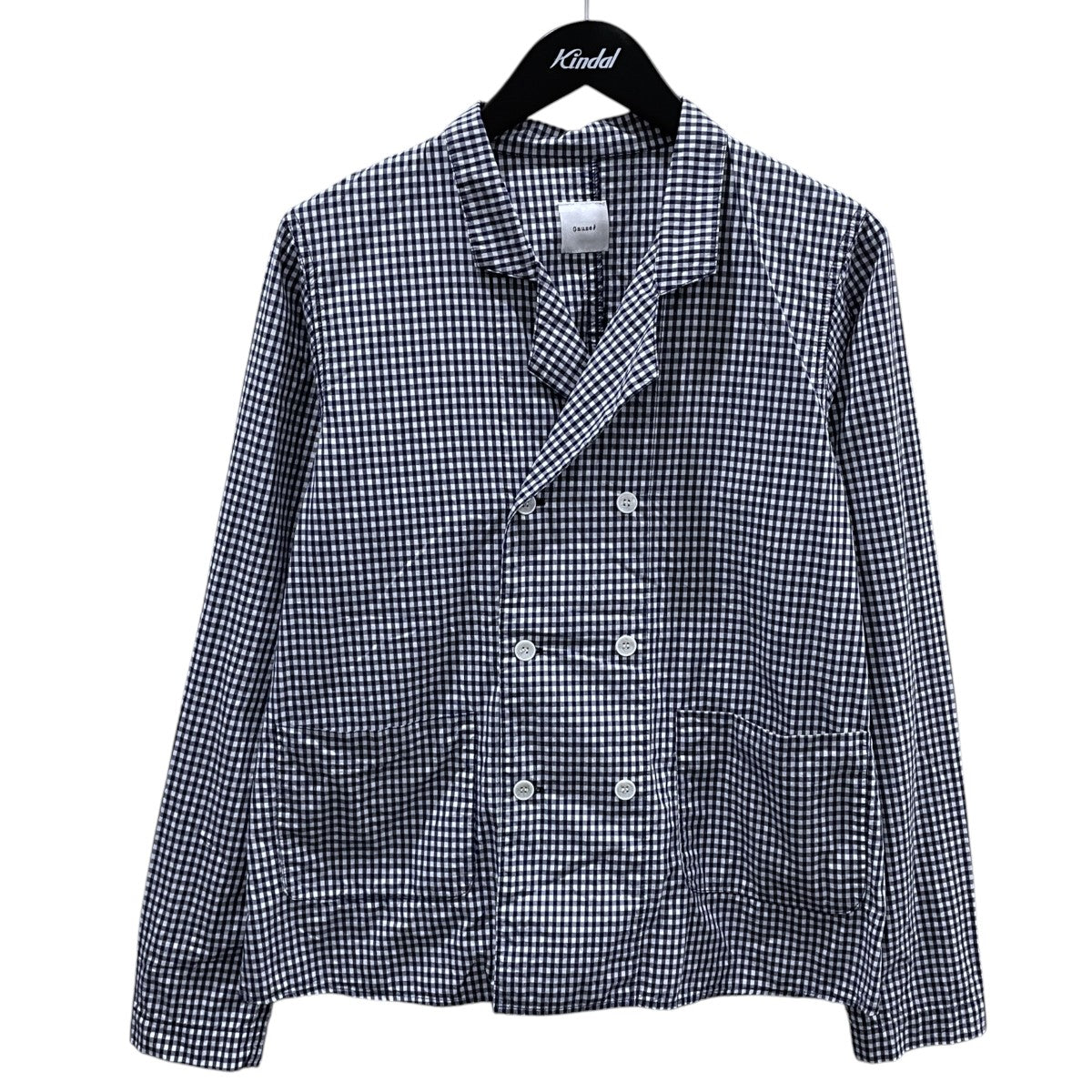ギンガムチェック柄ダブルジャケット GINGHAM CHECK DOUBLE JACKET