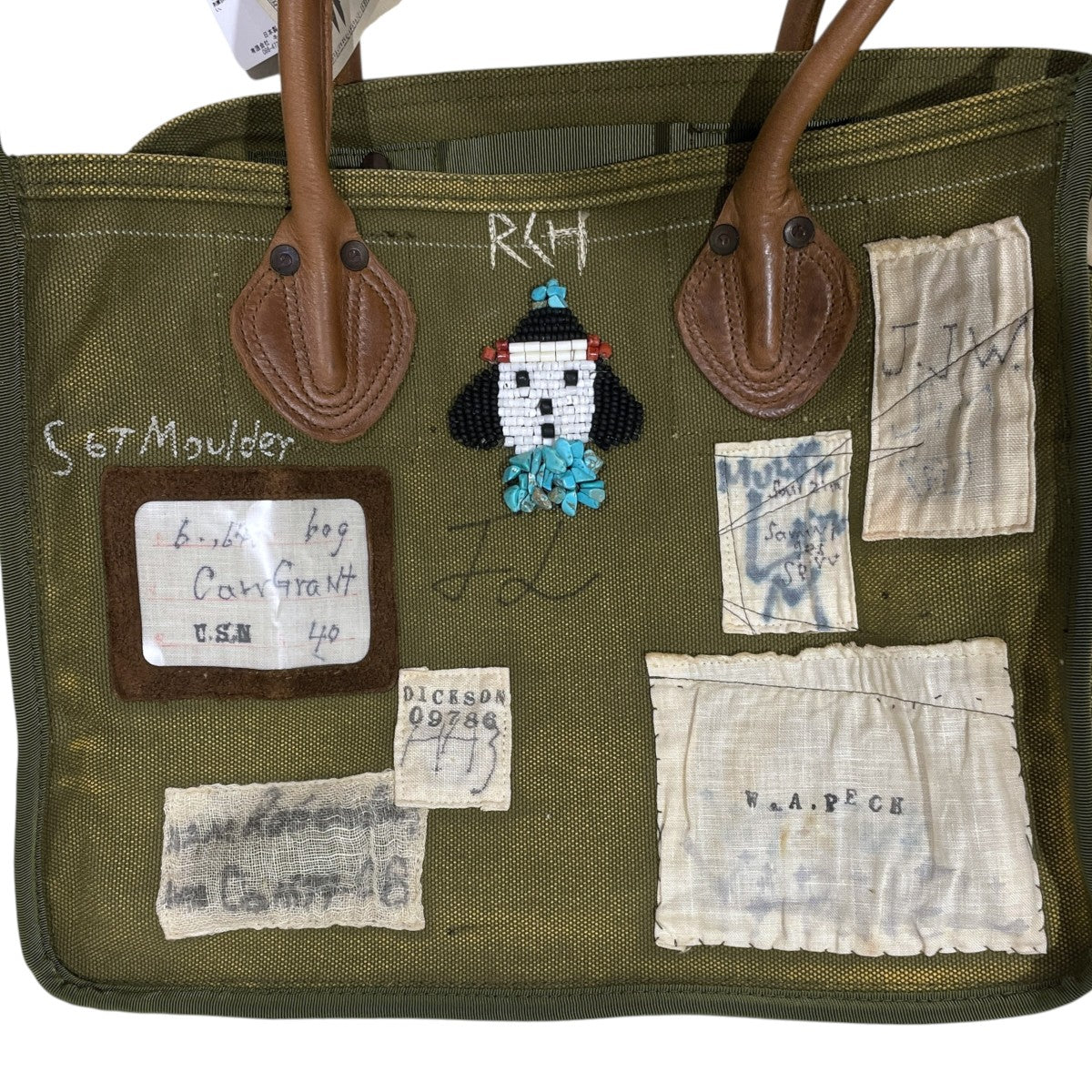 KAPITAL(キャピタル) 24SS ビンテージ加工トートバッグ ミルクバッグ 4