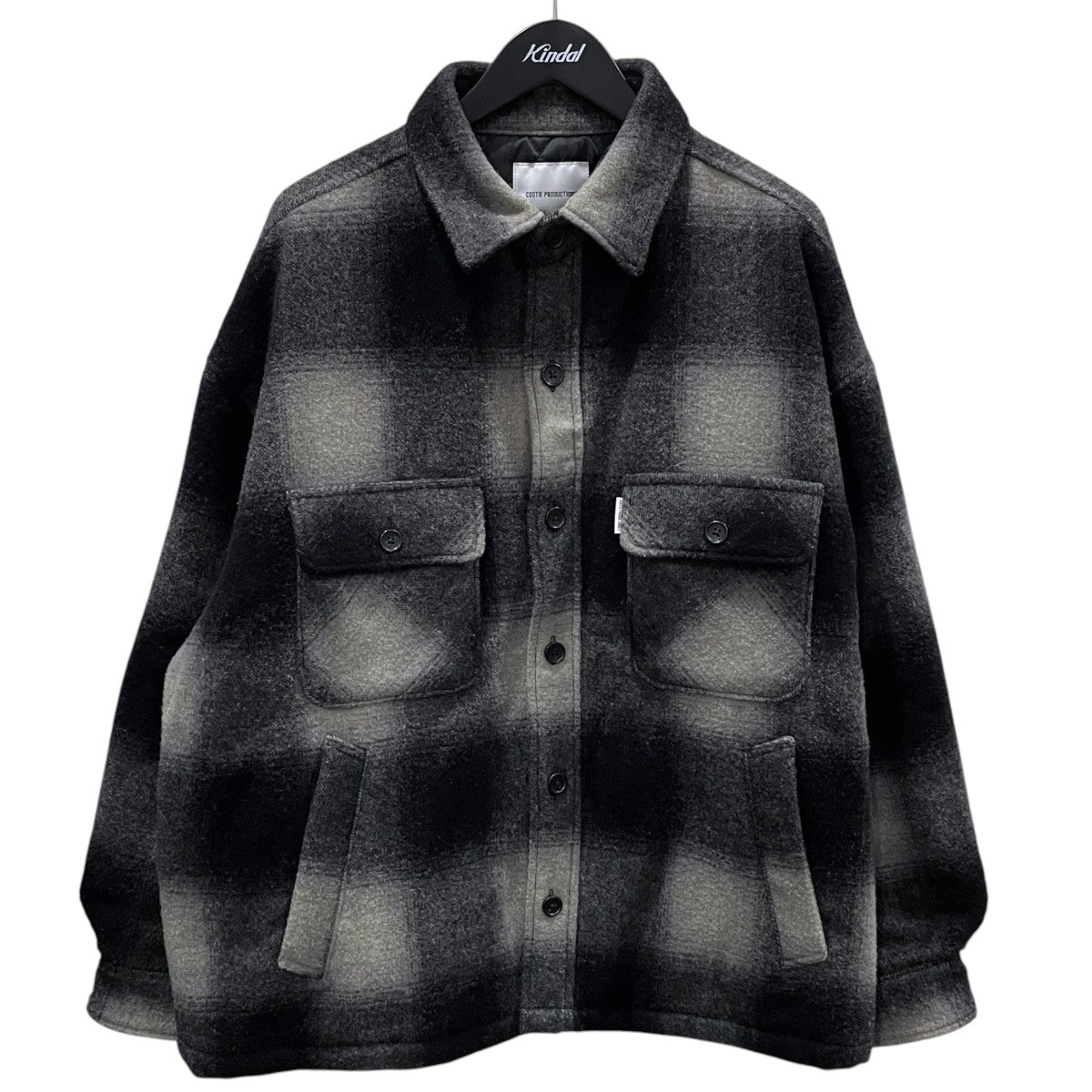 24AW オンブレチェック柄中綿ウールジャケット Ombre Check Wool CPO Jacket オンブレチェックウールCPOジャケット CTE-24A217