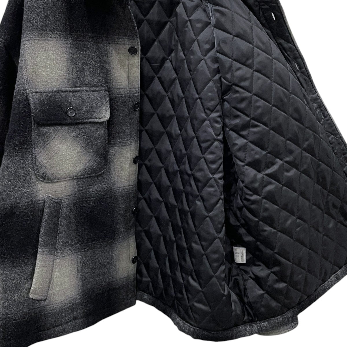 24AW オンブレチェック柄中綿ウールジャケット Ombre Check Wool CPO Jacket オンブレチェックウールCPOジャケット CTE-24A217