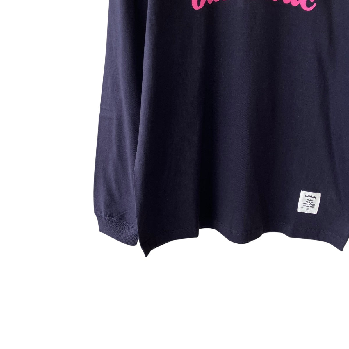 Logo Long Tee-PICK UP PLAYGROUNDロングスリーブTシャツBHCTS-00656-NVP-AM