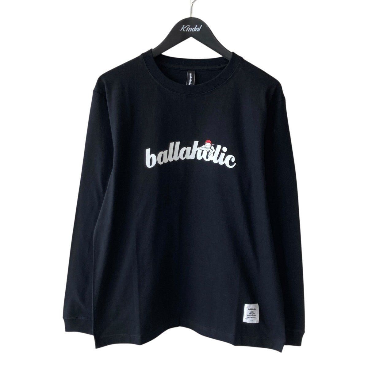 Logo Long Tee-PICK UP PLAYGROUND長袖TシャツBHCTS-00656-BLK-AM