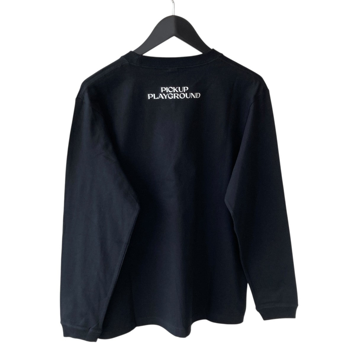 Logo Long Tee-PICK UP PLAYGROUND長袖TシャツBHCTS-00656-BLK-AM