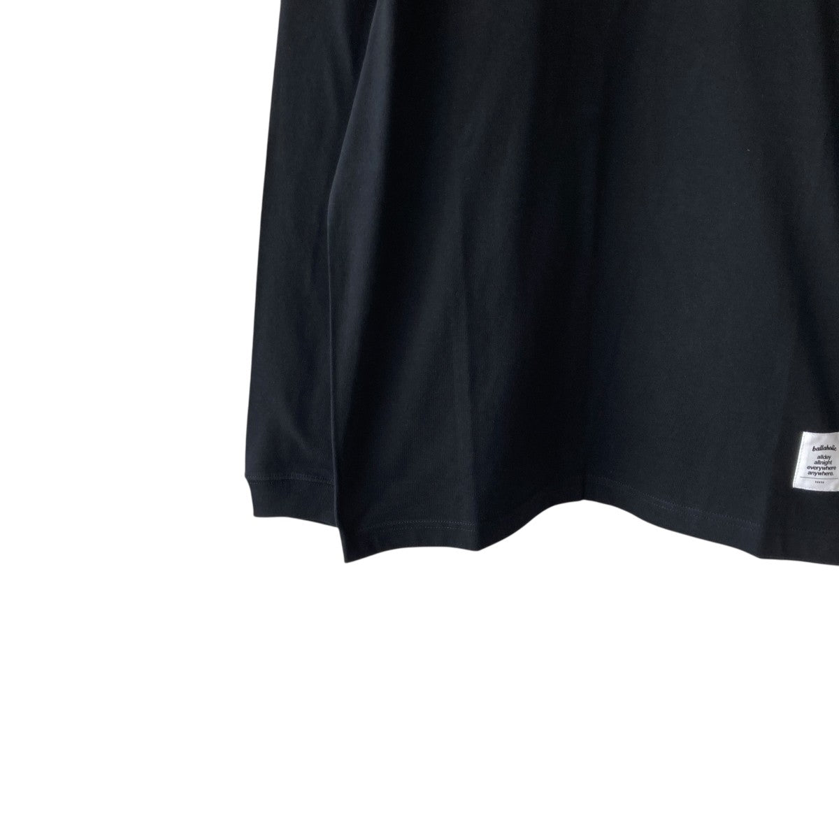 Logo Long Tee-PICK UP PLAYGROUND長袖TシャツBHCTS-00656-BLK-AM