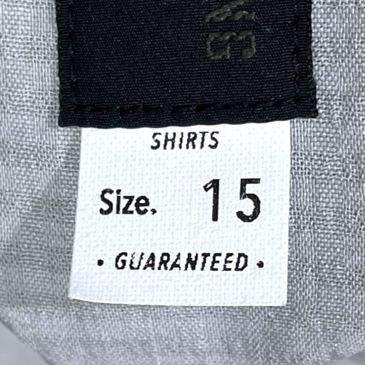 26SS シャドーギンガムチェック柄オープンカラー長袖シャツ MONOCHROME Utility L／S Shirt モノクローム ユーティリティー ロングスリーブ シャツ TR26SS-406