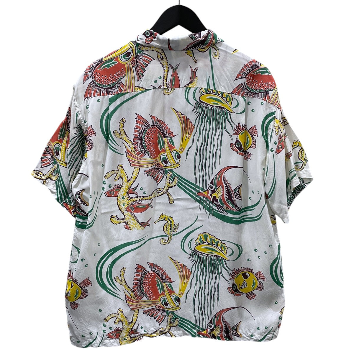 25SS オープンカラー半袖シャツ アロハシャツ  RAYON HAWAIIAN SHIRT BUG EYED FISH レーヨンハワイアンシャツ バグ アイド フィッシュ SS39417