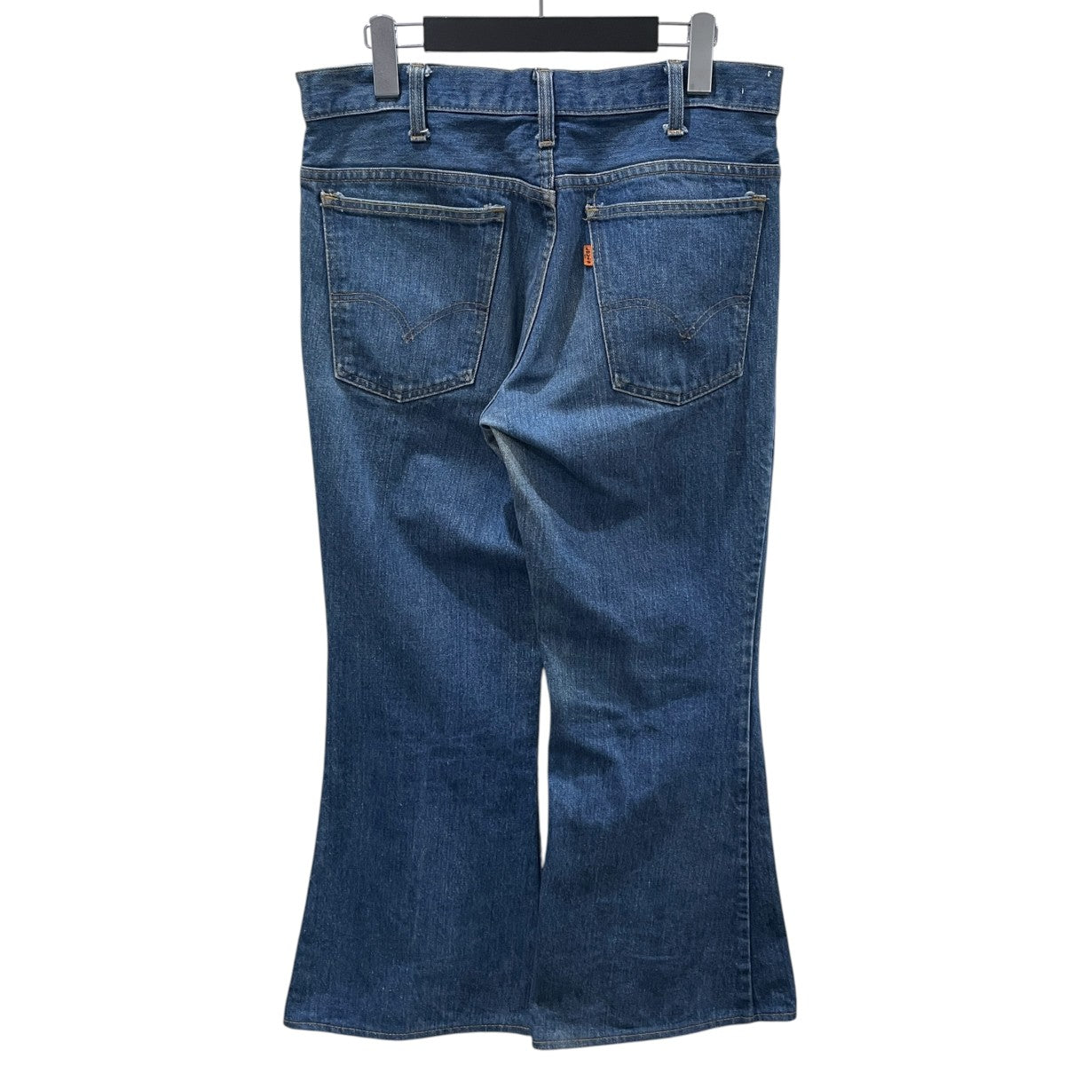 70s ベルボトムデニムパンツ ボタン裏8 オレンジタブ スモールe 42TALON 684-0217